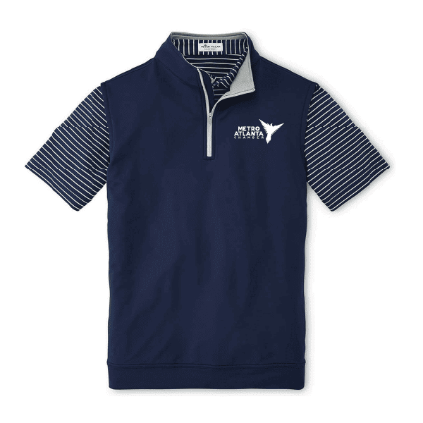 Peter Millar Galway Stretch Loop Terry Quarter-Zip Vest (The Marshall)